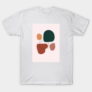 Abstract Shapes, Scandinavian Wall Art 2 T-Shirt